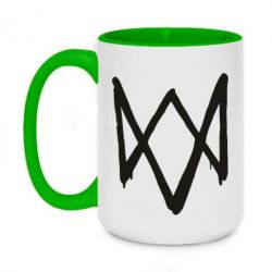 Чашка двокольорова велика Graffiti Watch Dogs logo
