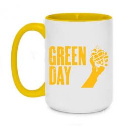 Чашка двухцветная 420ml Green Day American Idiot - PrintSalon