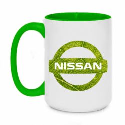 Чашка двокольорова велика Green Line Nissan - PrintSalon