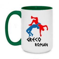 Чашка двокольорова велика Греко-римська боротьба - PrintSalon