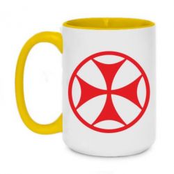 Чашка двухцветная 420ml Грузинский Крест - PrintSalon