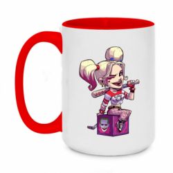 Чашка двухцветная 420ml Harley Quinn1 - PrintSalon