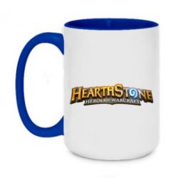Чашка двухцветная 420ml Hearthstone logotip - PrintSalon