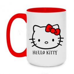 Чашка двухцветная 420ml Hello Kitty - PrintSalon