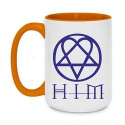 Чашка двухцветная 420ml HIM! - PrintSalon