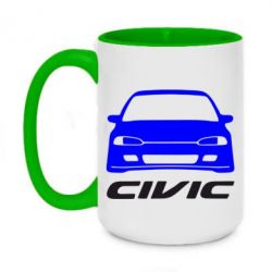 Чашка двухцветная 420ml Honda Civic - PrintSalon