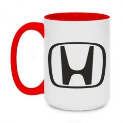 Чашка двухцветная 420ml Honda Logo - PrintSalon