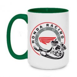 Чашка двухцветная 420ml Honda Racing - PrintSalon