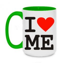 Чашка двухцветная 420ml I love ME - PrintSalon