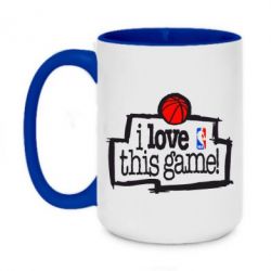 Чашка двокольорова велика I love this Game