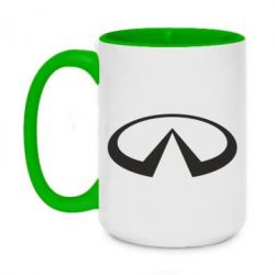 Чашка двокольорова велика Infiniti logo - PrintSalon