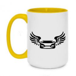 Чашка двухцветная 420ml Infiniti wings - PrintSalon