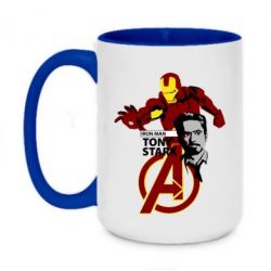 Чашка двухцветная 420ml Iron Man-Tony Stark - PrintSalon