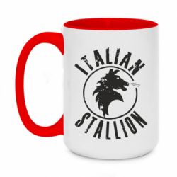 Чашка двухцветная 420ml Italian Stallion - PrintSalon