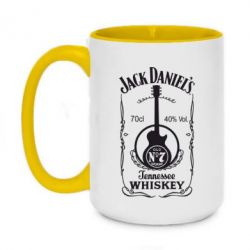 Чашка двухцветная 420ml Jack Daniel's Guitar - PrintSalon