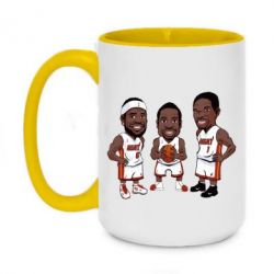 Чашка двокольорова велика "James, Wade and Bosh"