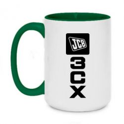 Чашка двухцветная 420ml JCB 3CX - PrintSalon