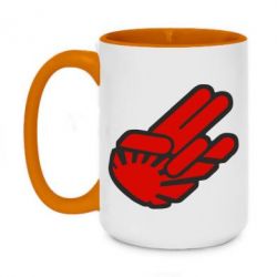 Чашка двухцветная 420ml JDM Arm - PrintSalon