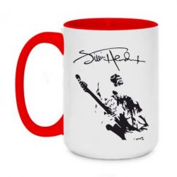 Чашка двухцветная 420ml Jimi Hendrix афтограф - PrintSalon
