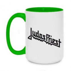Чашка двухцветная 420ml Judas Priest Logo - PrintSalon