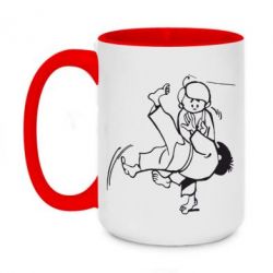 Чашка двухцветная 420ml Judo Fighters - PrintSalon