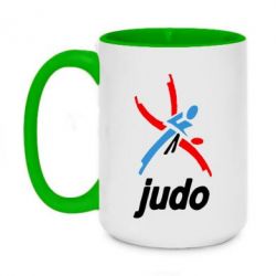Чашка двухцветная 420ml Judo Logo - PrintSalon