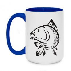 Чашка двухцветная 420ml Карп - PrintSalon