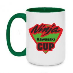 Чашка двокольорова велика Kawasaki Ninja Cup - PrintSalon