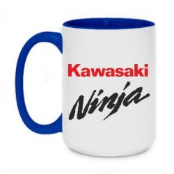 Чашка двухцветная 420ml Kawasaki Ninja - PrintSalon