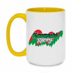 Чашка двокольорова велика Kawasaki Racing - PrintSalon