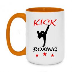 Чашка двокольорова велика Kickboxing Fight - PrintSalon