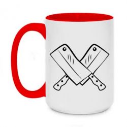 Чашка двухцветная 420ml Knives - PrintSalon