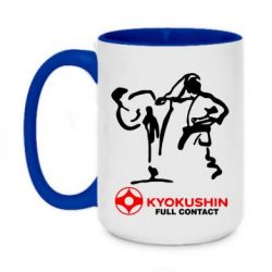 Чашка двокольорова велика Kyokushin Full Contact - PrintSalon