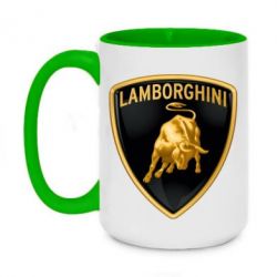Чашка двокольорова велика Lamborghini Logo - PrintSalon