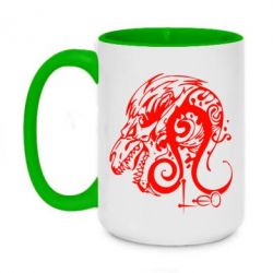 Чашка двухцветная 420ml Leo (Лев) - PrintSalon