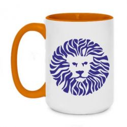 Чашка двухцветная 420ml лев - PrintSalon