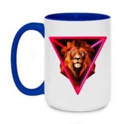Чашка двухцветная 420ml Lion art - PrintSalon