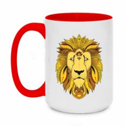Чашка двухцветная 420ml Lion art - PrintSalon