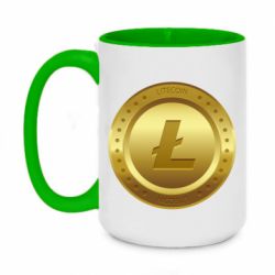 Чашка двухцветная 420ml Litecoin coin - PrintSalon