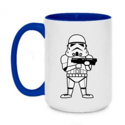 Чашка двухцветная 420ml Little Stormtrooper - PrintSalon