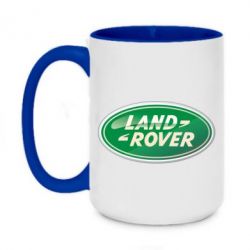 Чашка двухцветная 420ml Логотип Land Rover - PrintSalon