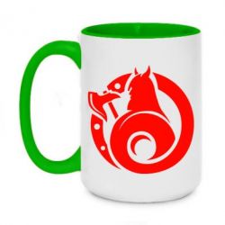 Чашка двухцветная 420ml Логотип Викинги - PrintSalon