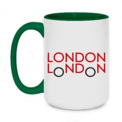 Чашка двухцветная 420ml London - PrintSalon