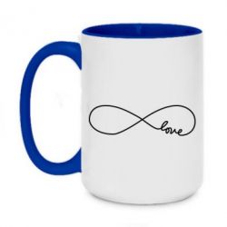 Чашка двухцветная 420ml Love Forever - PrintSalon