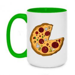 Чашка двухцветная 420ml Love Pizza - PrintSalon