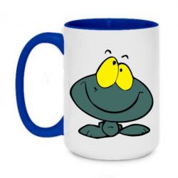 Чашка двухцветная 420ml Лягушка - PrintSalon