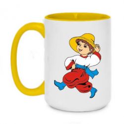 Чашка двокольорова велика Маленький українець - PrintSalon