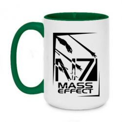Чашка двухцветная 420ml Mass  effect N7 - PrintSalon