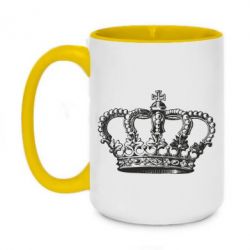 Чашка двухцветная 420ml Массивная корона - PrintSalon
