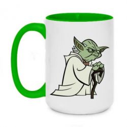 Чашка двухцветная 420ml Master Yoda - PrintSalon